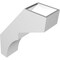 Ekena Millwork 5-in. W x 14-in. D x 18-in. H Monterey Architectural Grade PVC Knee Brace BRCP05X14X18MON - alternate 3